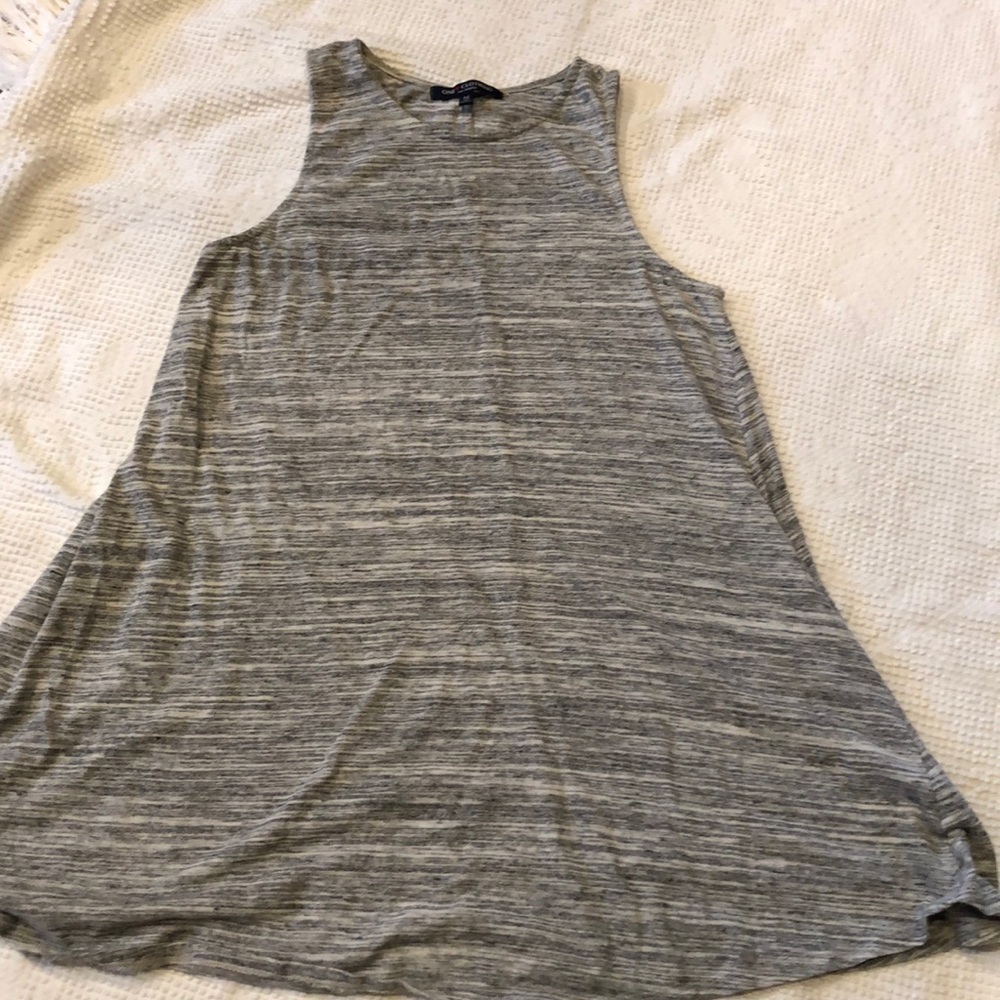 Short tank dress Grey and white heathered